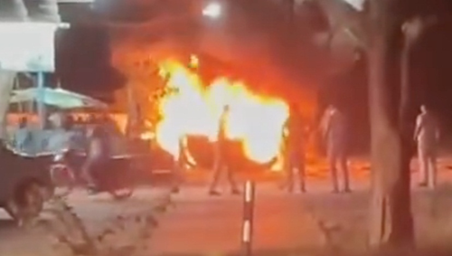 Mob sets cars on fire in Haryana's Nuh