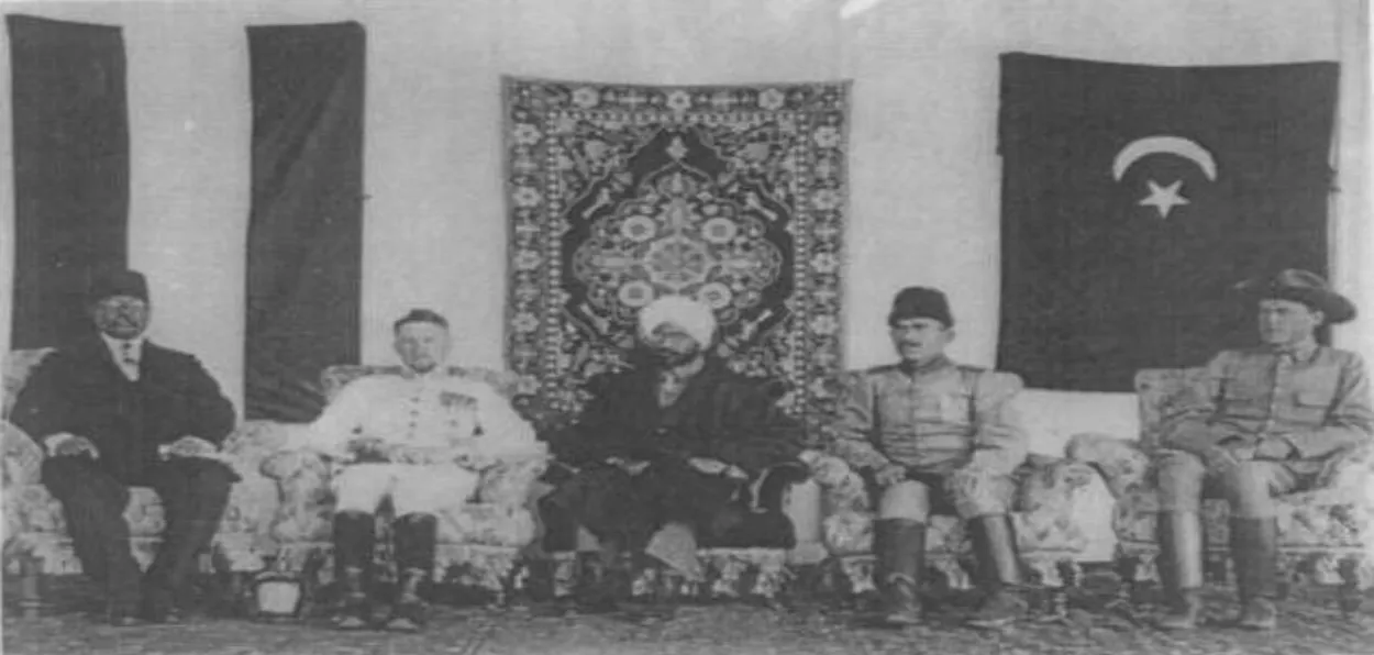 Indian revolutionaries in Kabul where they announced a government in exile