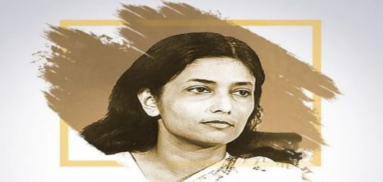 A sketch of Nandini Satpathy who started as a child revolutionary