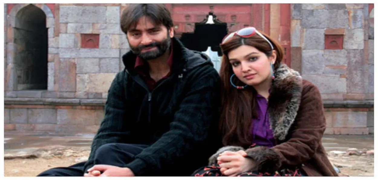 Yasin  Malik with Mushal Hussain Malik (Facebook)