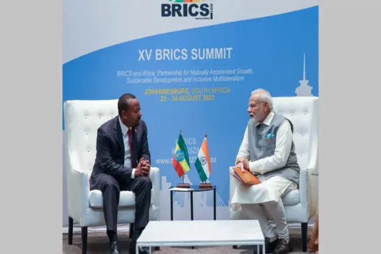 PM Narendra Modi and Ethiopian PM Abiy Ahmed Ali