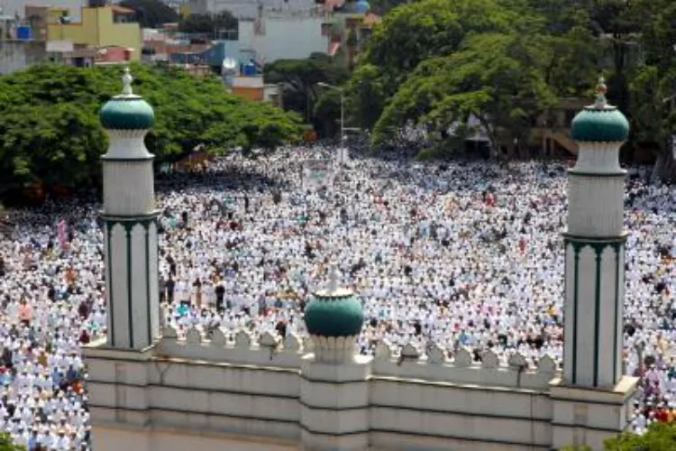 Assembly at a mosque