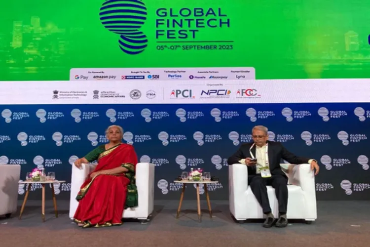 Union Finance Minister Nirmala Sitharaman at the Global Fintech fest