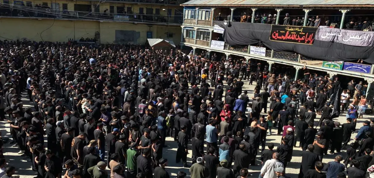 Shias hold a commemorative march in Kargil, Ladakh, to observe Arbaeen