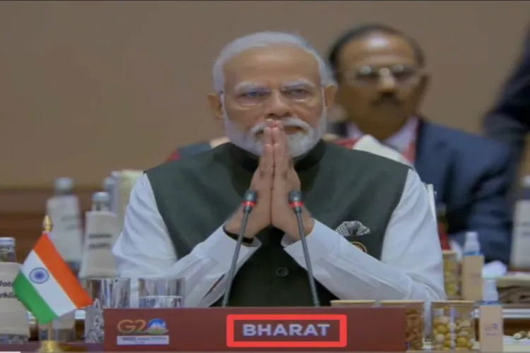 Prime Minister Narendra Modi represents 'Bharat' country tag at the G-20 Summit