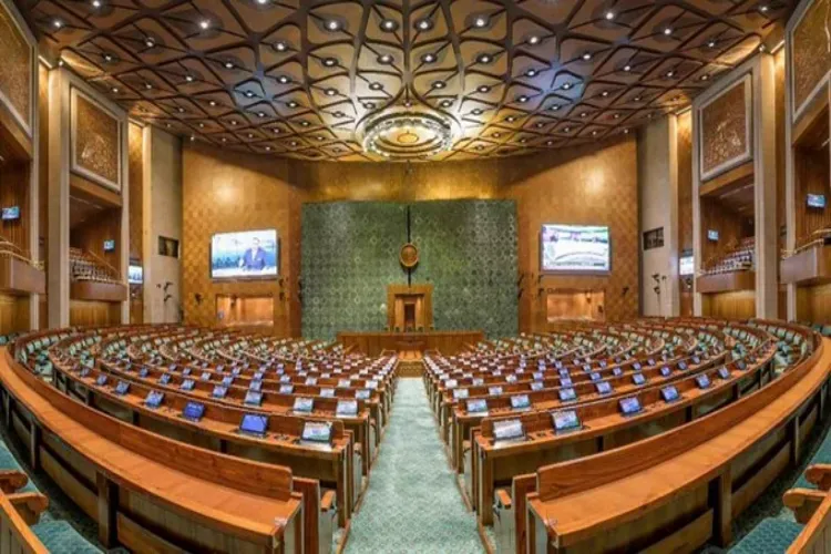 Inside of the New Parliament building