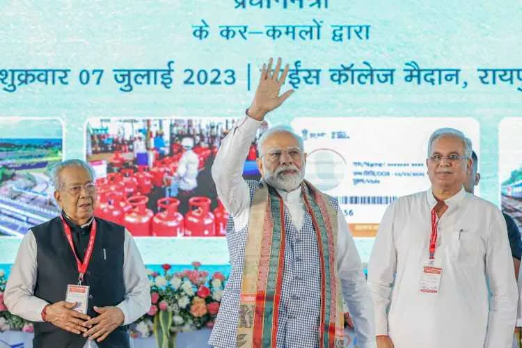 Prime Minister Narendra Modi in Raipur