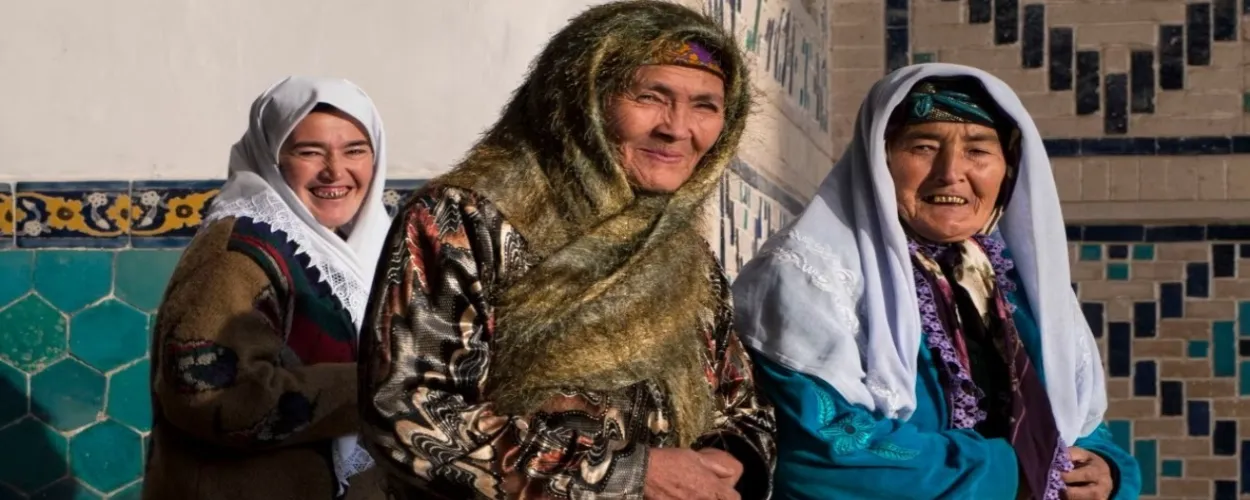 Women in Uzbekistan's countryside