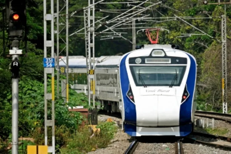 A Vande Bharat train
