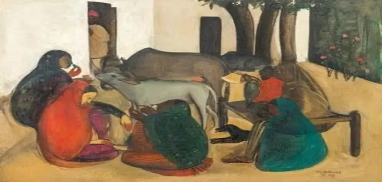 Amrita Sher-Gil's 'The Story Teller'