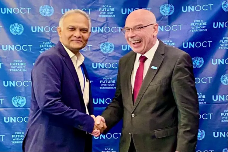 MEA Secretary (West), Sanjay Verma  with Under-Secretary-General  Vladimir Voronkov