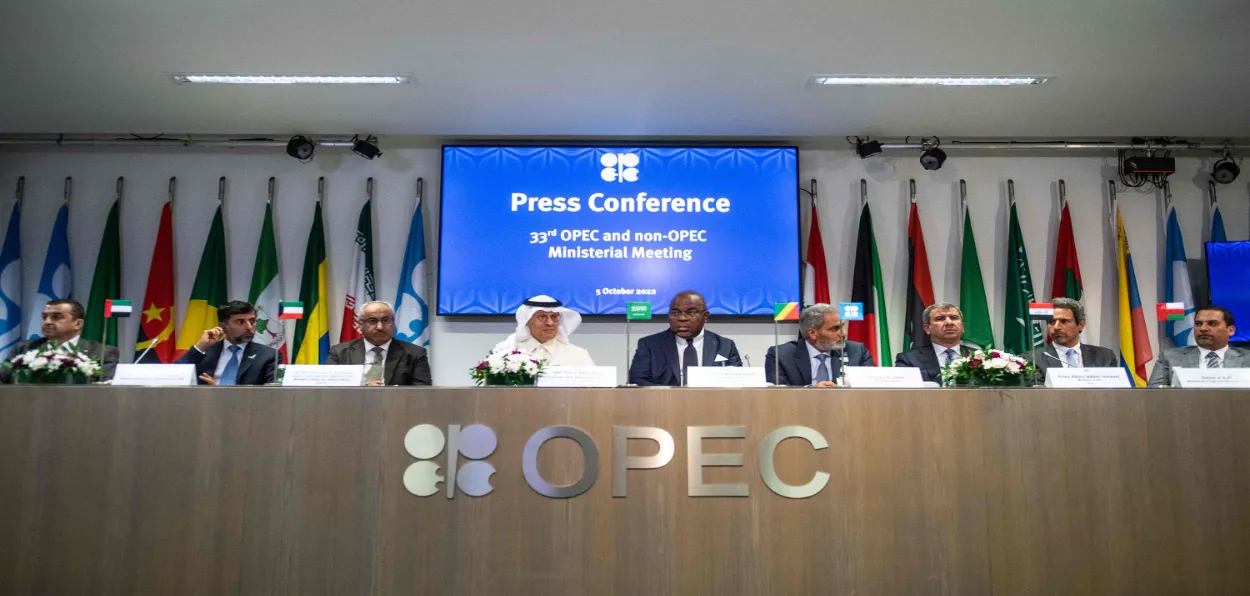 A meeting of OPEC plus countries 