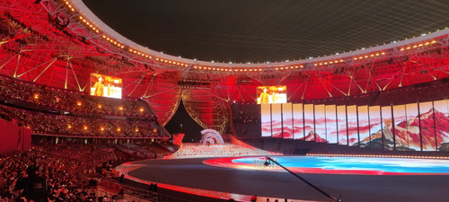 A glimpse of the spectacular opening ceremony of the Asian Games