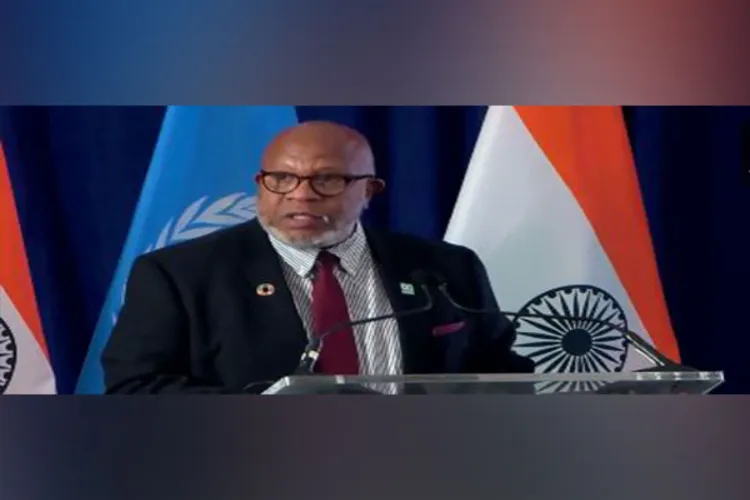  UNGA President Dennis Francis addressing the 'India-UN for Global South: Delivering for Development' event  in New York