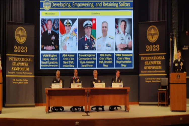 Indian Navy chief, Admiral R. Hari Kumar attending the 25th International Seapower Symposium (ISS) in the U.S.
