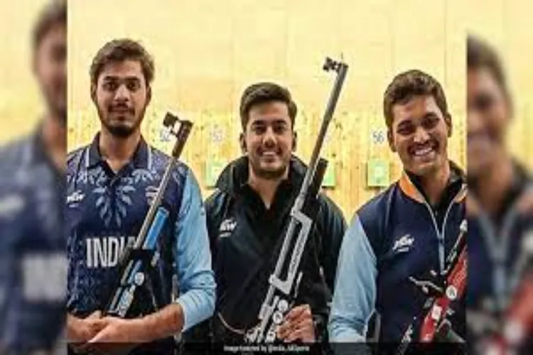  Team India's shooting trio at the Asian Games in China
