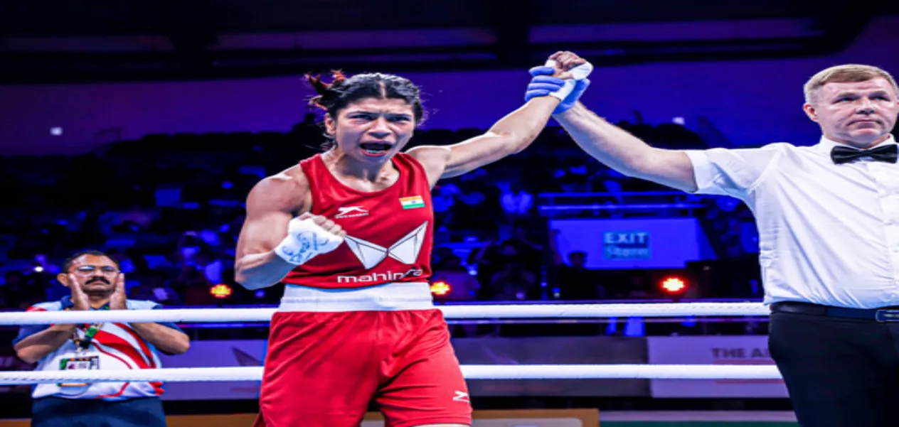 Two-time World Champion Nikhat Zareen at the Asian Games in Hangzhou, China