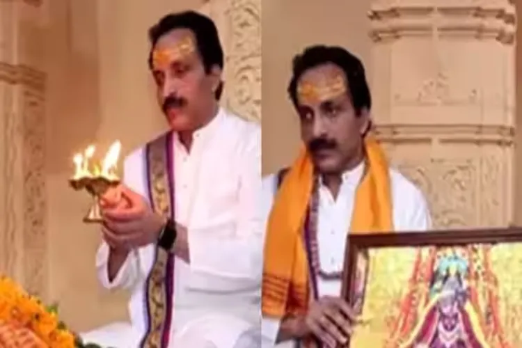 ISRO Chief S. Somanath offered prayers at the famed Somnath Jyotirlinga