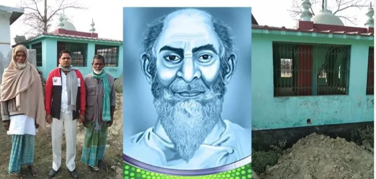 Batakh Mian's progeny and  sketch of Batakh Mian