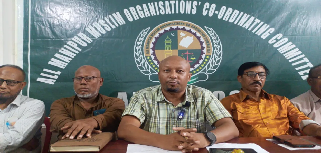 Office bearers of All Manipur Muslim Organisations Coordinating Committee 