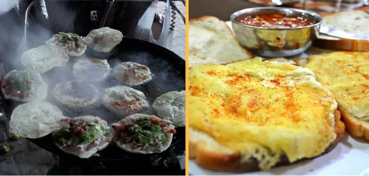 Kalari kulkcha, a street food in Jammu being made