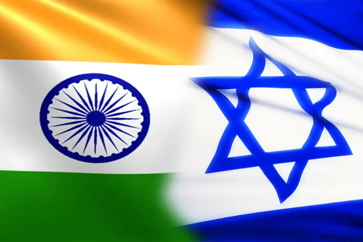 Flags of India and Israel