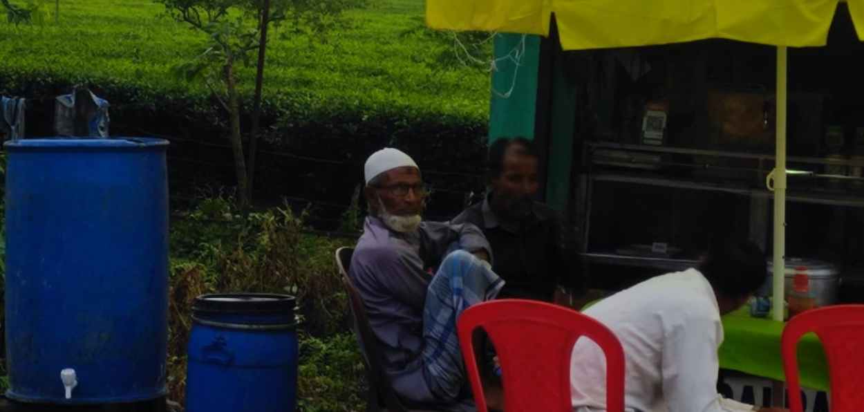 Naya Basti where people gather to have food