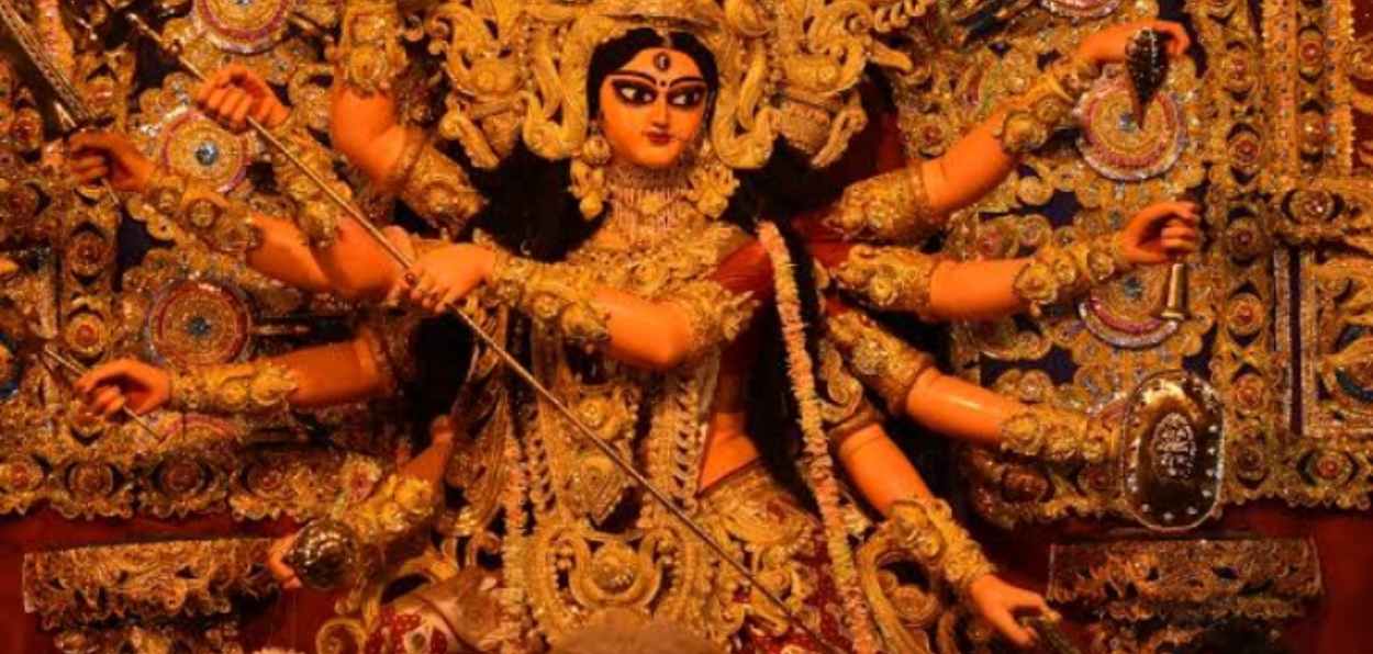 A Durga Puja pandal in Kolkata