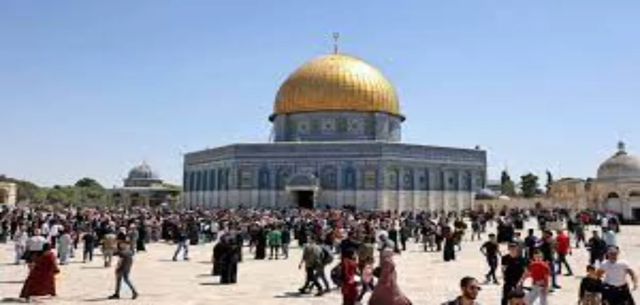 Al-Aqsa mosque in the holy city of Jerusalem