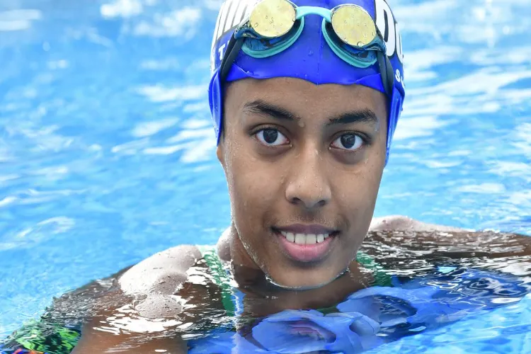 Swimming sensation Dhinidhi Desinghu