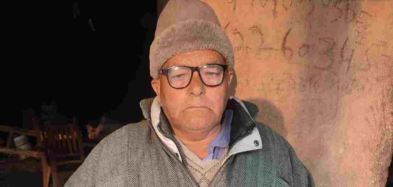 Ghulam Mohammad Mir at his house in Magam, Kashmir