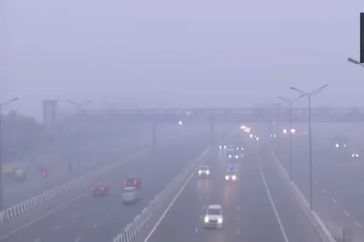 The haze caused by air pollution in Delhi