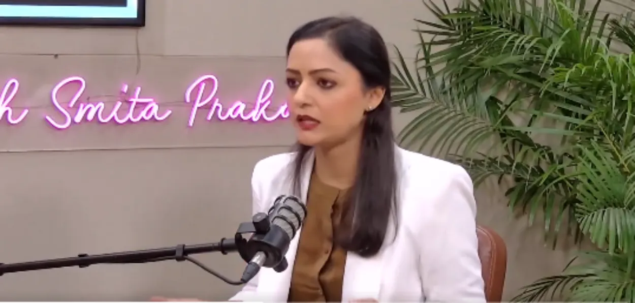 Shehla Rashid at the ANI podcast with Smita Prakash (ANI)