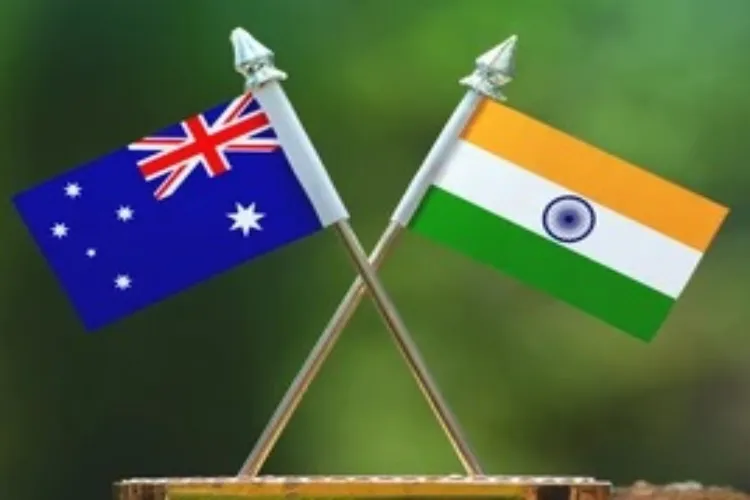 Flags of Australia and India