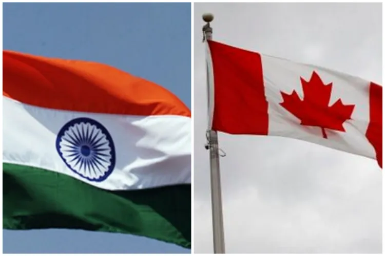 Flags of India and Canada