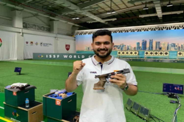 Indian professional shooter Anish Bhanwala