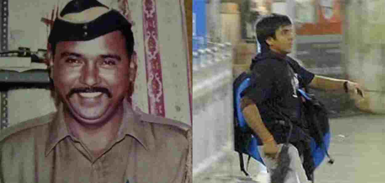 Policeman Tukaram Omble and Pakistani terrorist Ajmal kasab