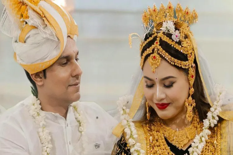 Randeep Hooda, Lin Laishram at their traditional Meitei wedding ceremony