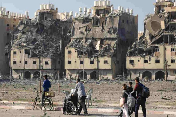 An image of Gaza's devastation shared on X