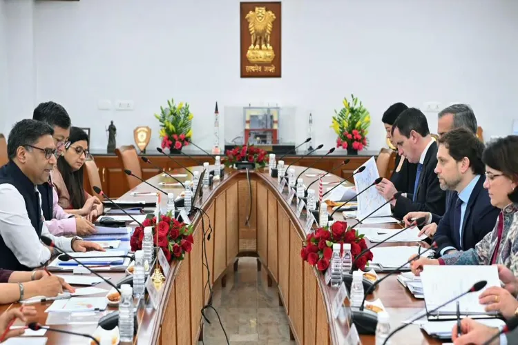 U.S. Principal Deputy NSA Jonathan Finer with Vikram Misri, Deputy NSA (Strategic Affairs), on Monday