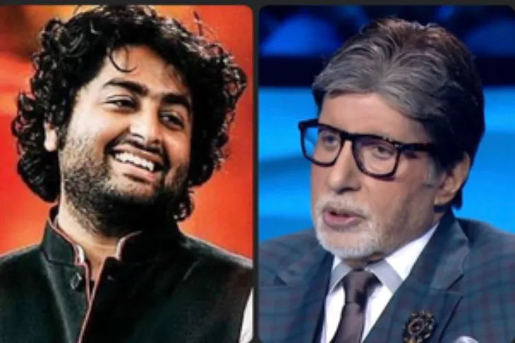 Noted Indian playback singer Arijit Singh and superstar Amitabh Bachchan