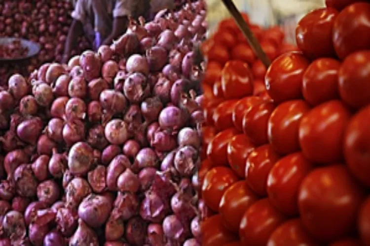 Onions and tomatoes