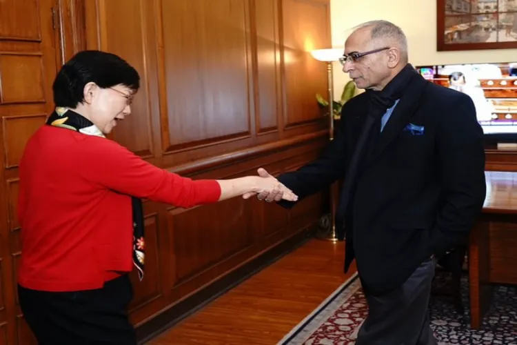 Foreign Secretary, Vinay Kwatra,with the UN Under Secretary General Izumi Nakamitsu