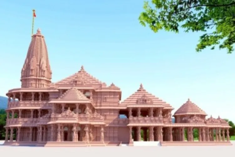 Model of the Ram temple in Ayodhya