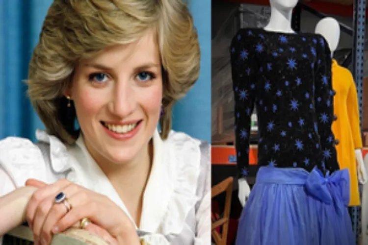 A dress worn by Princess Diana that has won a record amount at auction