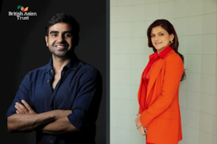 Entrepreneurs Nikhil Kamath and Neerja Birla