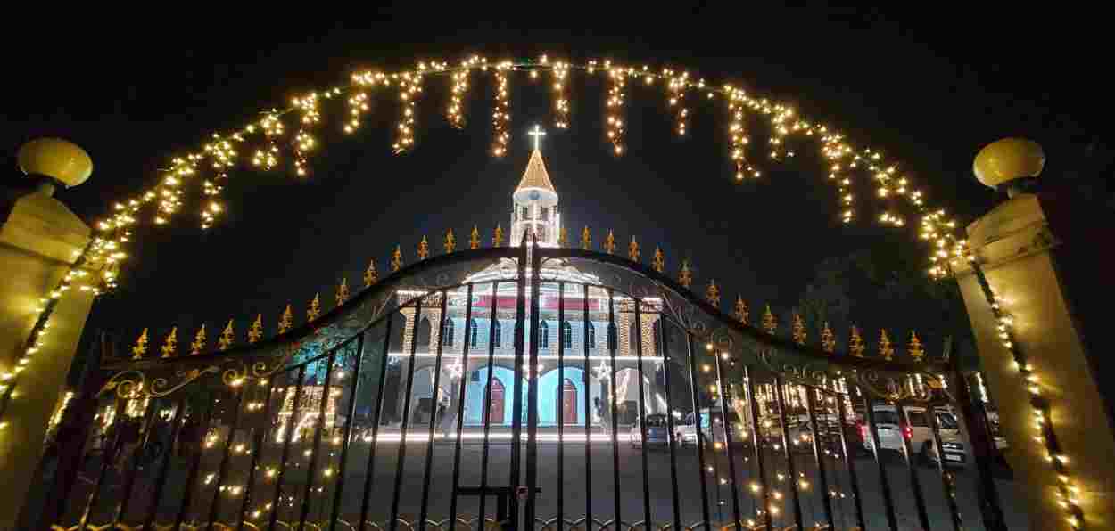 Dimapur Church decked up for Christmas