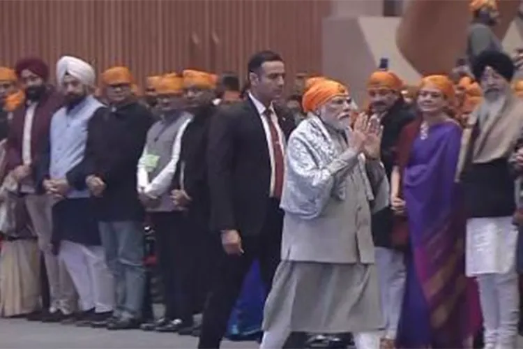 Prime Minister Narendra Modi attending a programme to mark 'Veer Bal Diwas'