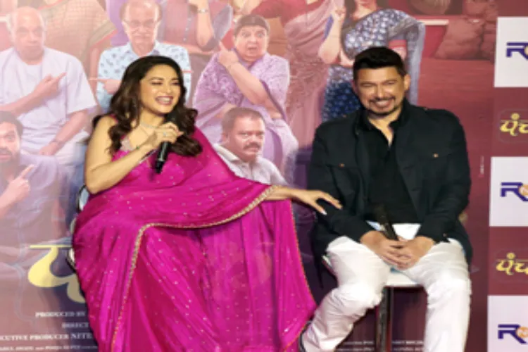 Actress Madhuri Dixit with husband, Dr Shriram Nene