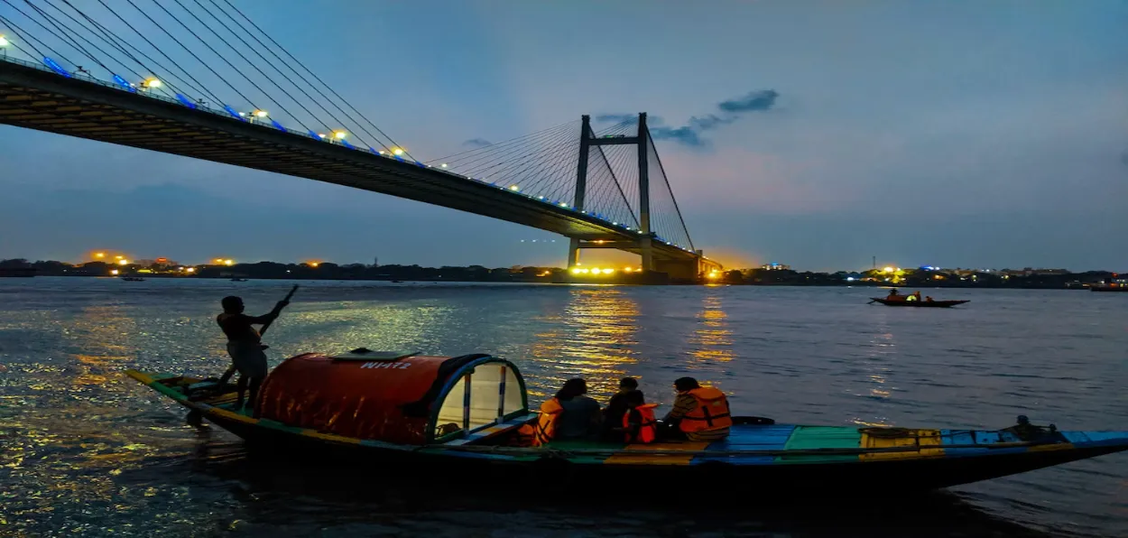 The Hoogly River (The Ganga) that flows by Kolkata 